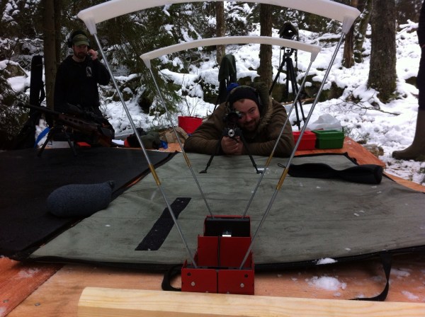 Shooting thru chrono to monitor muzzle velocity before addressing really long range!   