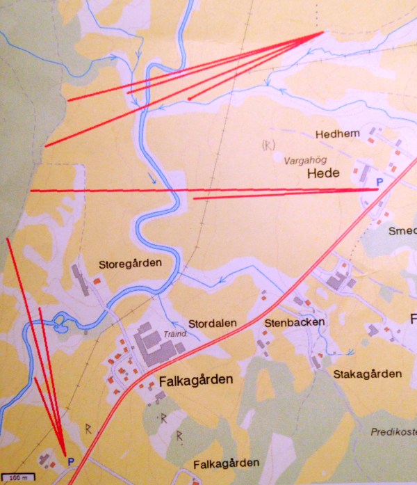 Översiktsbild över de tre stationerna. 