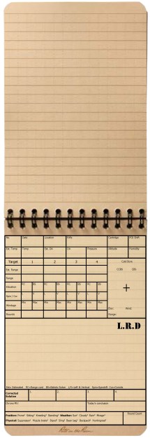 Example of the log book LRD