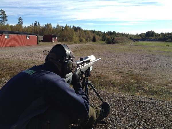 Skytte från en tripod 